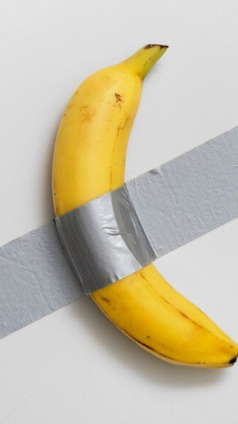 Crypto entrepreneur Justin Sun eats banana art he bought for $9.5 million