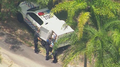 Video footage shows a teenager and two men being arrested after a six-hour manhunt that saw a Gold Coast suburb put on lockdown