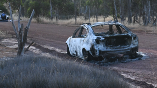 Homicide detectives investigating after man's body found in burnt out car