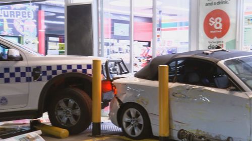 Nephew of Walsh Street shooting accused arrested after police car rammed outside Melbourne petrol station